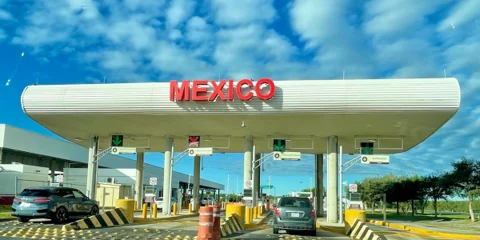 Border cross into Mexico