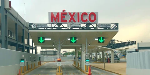 Border cross into Mexico