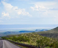 a scenic view of a mexican road