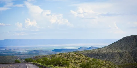 a scenic view of a mexican road