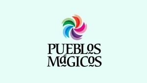 Logo of 'Pueblos Mágicos,' representing Mexico's official program for its designated magical towns.