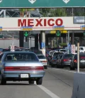 A car crossing the Mexican border